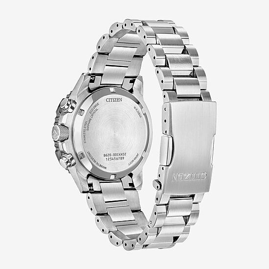 Citizen Mens Chronograph Silver Tone Stainless Steel Bracelet Watch Ca4664-60w
