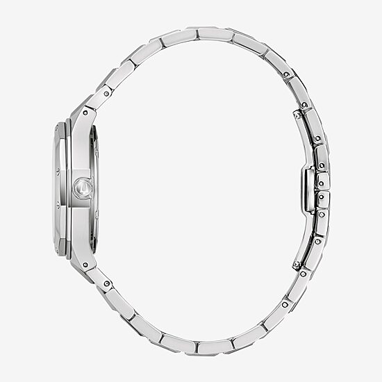 Bulova Classic Womens Silver Tone Stainless Steel Bracelet Watch 96m168
