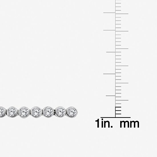 (F, Si2) Womens 3 CT. T.W. Lab Grown White Diamond 10K Gold Bangle Bracelet