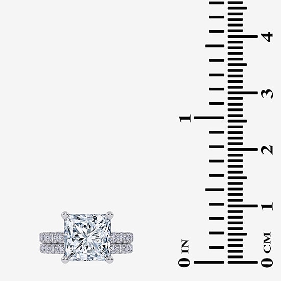 Signature By Modern Bride (G / Vs2-Si1) Womens 6 CT. T.W. Lab Grown White Diamond 14K Gold Side Stone Bridal Set