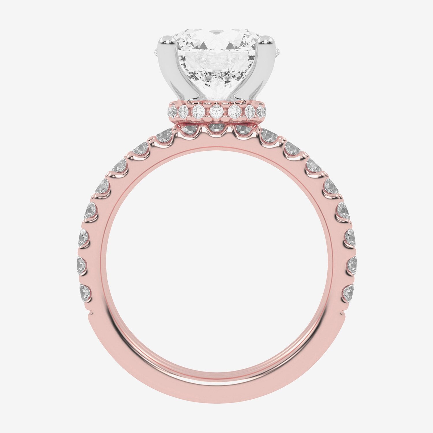 Signature By Modern Bride (G / Vs2-Si1) Womens 4 CT. T.W. Lab Grown White Diamond 14K Gold Round Side Stone Bridal Set