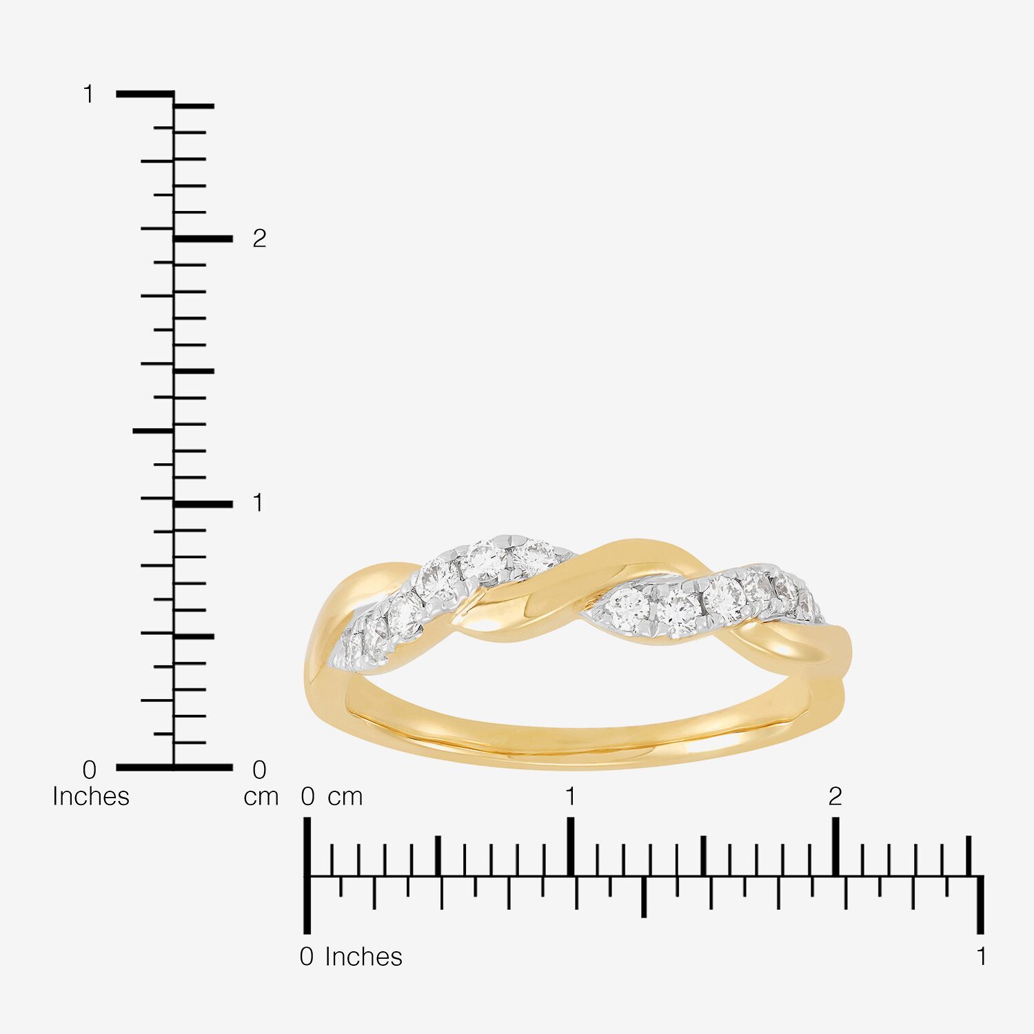 H-I / I1) Womens 4MM /4 CT. T.W. Lab Grown White Diamond 10K Gold Wedding Band