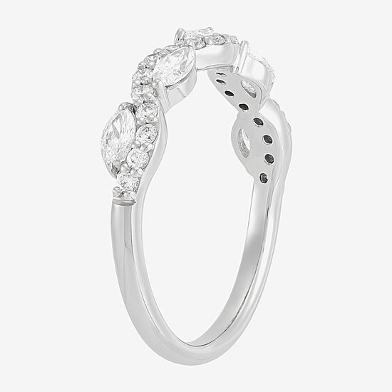 (H-I / Si2) Womens 3/4 CT. T.W. Lab Grown White Diamond 10K Gold Wedding Band
