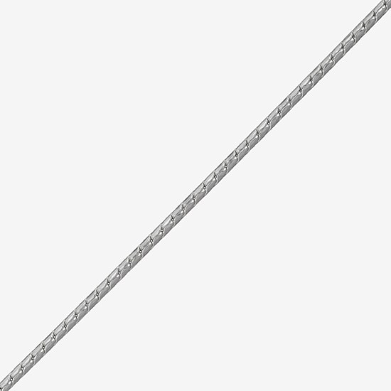 Made in Italy Womens Sterling Silver 18 Inch Curb Chain Necklace