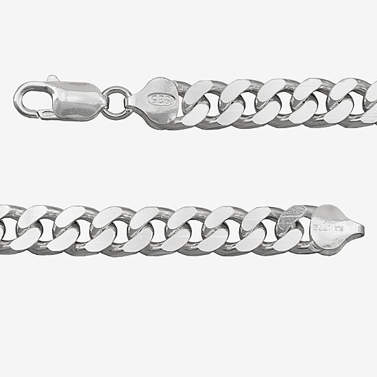 Made in Italy Mens Sterling Silver 22 Inch Curb Chain Necklace