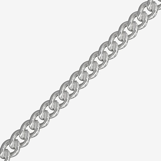 Made in Italy Unisex Adult Sterling Silver 20 Inch Curb Chain Necklace