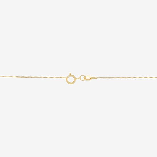 (H-1/Si2) Womens 1/4 CT. T.W. Lab Grown White Diamond 14K Gold Over Silver Sterling Silver Heart 18 Inch Pendant Necklace