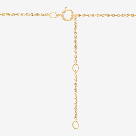 (H-I Womens 1/4 CT. T.W. Lab Grown White Diamond 14K Gold Over Silver Sterling Silver Heart 18 Inch Pendant Necklace