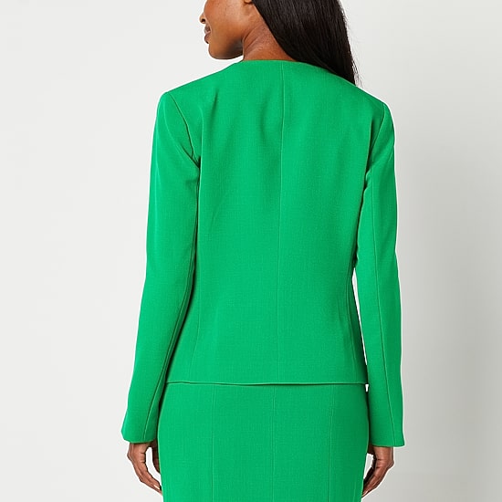 Black Label by Evan-Picone Womens Classic Fit Suit Jacket