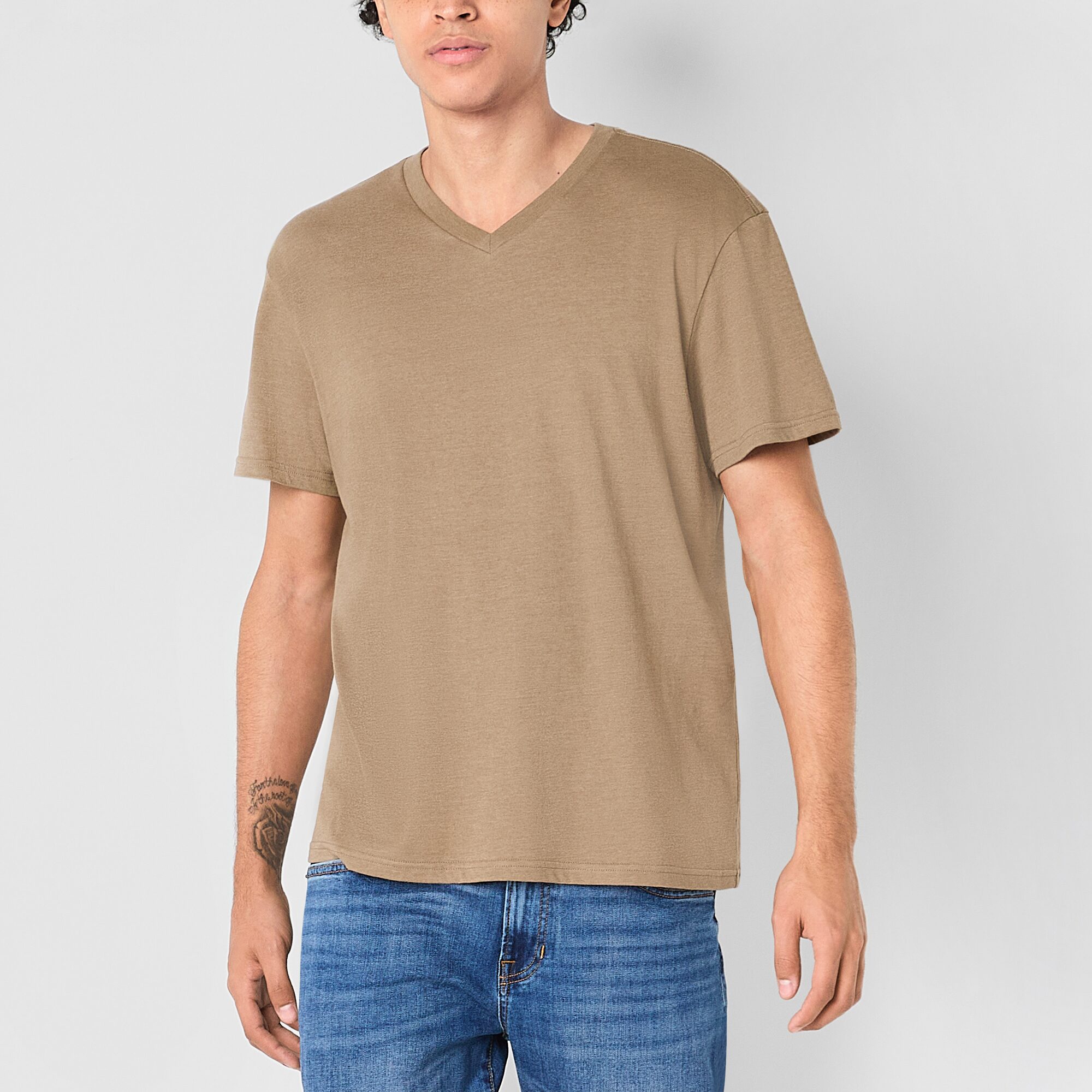 Arizona Mens V Neck Short Sleeve T-Shirt