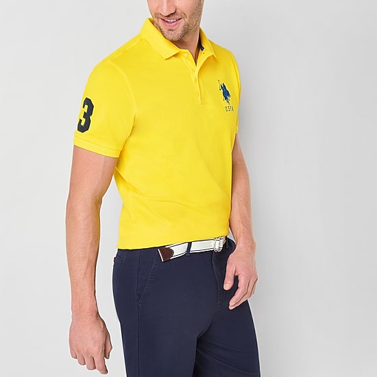U.S. Polo Assn. Big Pony Pique Mens Classic Fit Short Sleeve Polo Shirt