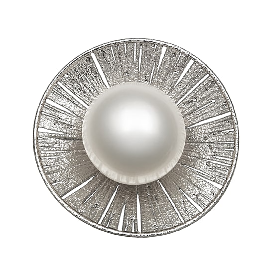 Cultured Freshwater Pearl Sterling Silver Ring