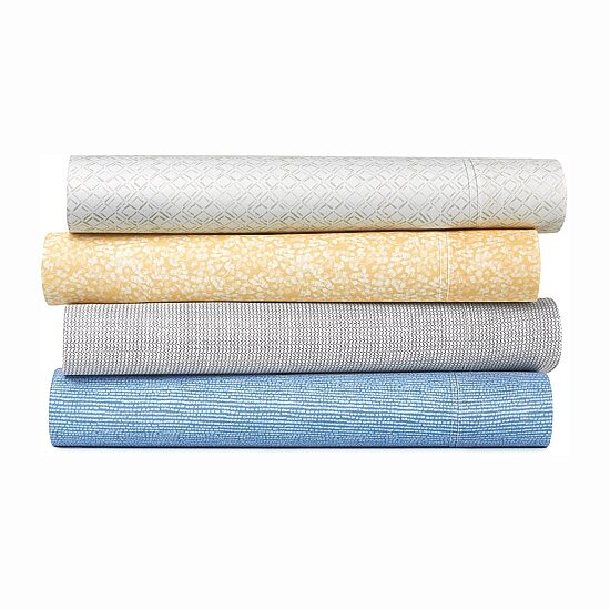 Fieldcrest 300 Thread Count Cotton Percale Sheet Set