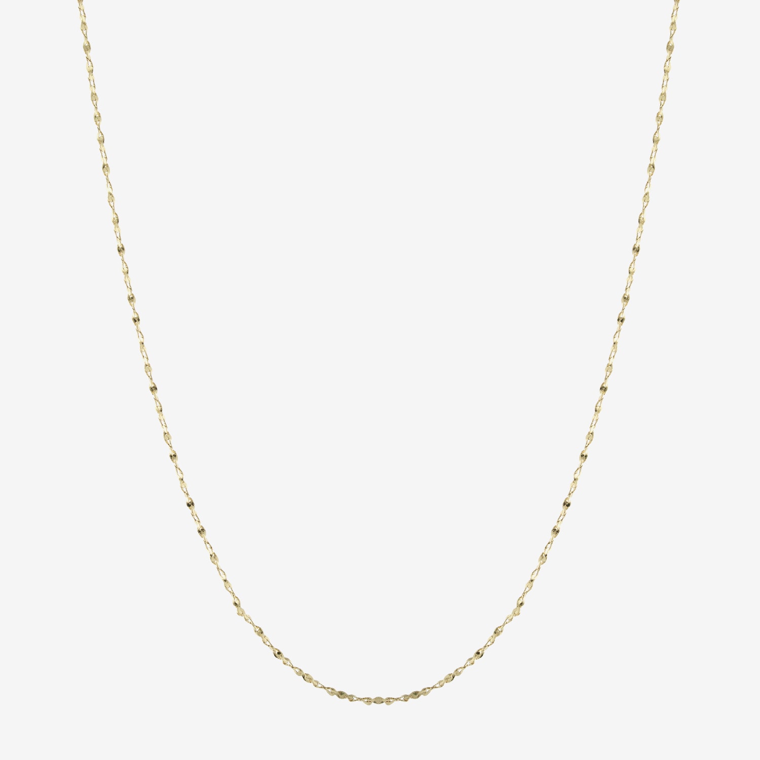 Silver Reflections 24K Gold Over Brass 18-24" Chain Necklace