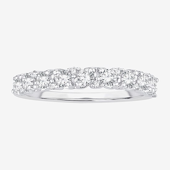 Womens 1/2 CT. T.W. Natural White Diamond 10K Gold Wedding Band