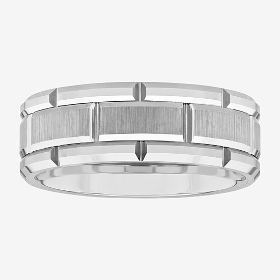 Mens 8MM Tungsten Wedding Band