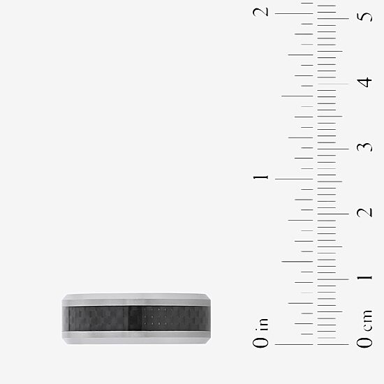 Mens 8MM Tungsten Wedding Band