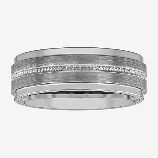 Mens 8MM Tungsten Wedding Band