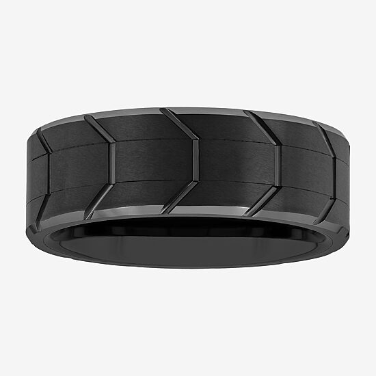 Mens 8MM Tungsten Wedding Band