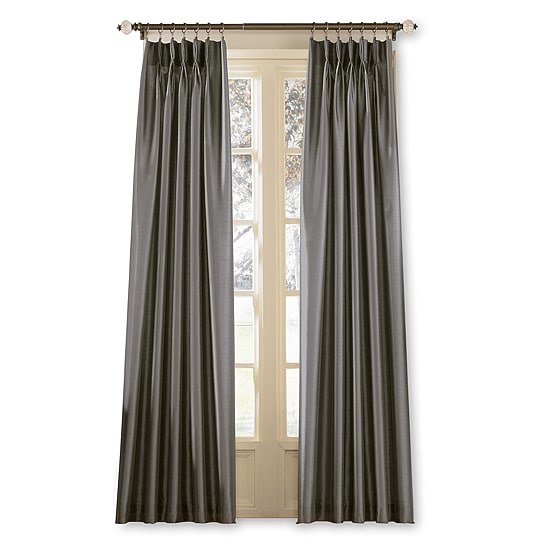 CHF Marquee Pinch Pleat Back Tab Light-Filtering Single Curtain Panel