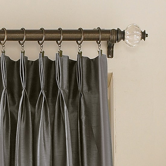 CHF Marquee Pinch Pleat Back Tab Light-Filtering Single Curtain Panel