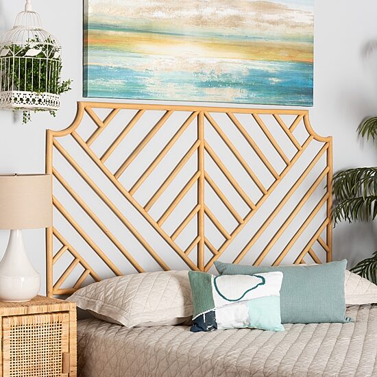 Giza Rattan Rectangular Headboard