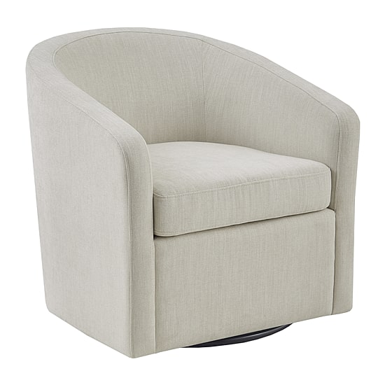 Martha Stewart Amber Swivel Upholstered Armchair