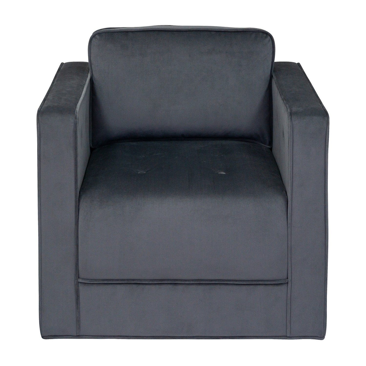 Martha Stewart Madrid Tufted Swivel Upholstered Armchair