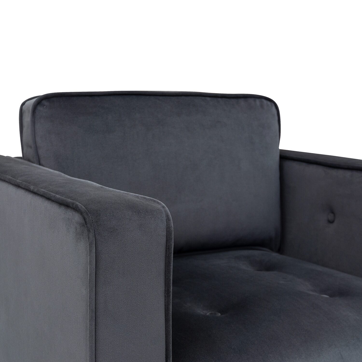 Martha Stewart Madrid Tufted Swivel Upholstered Armchair