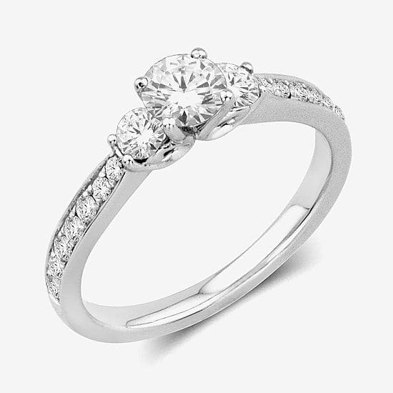 1 CT.T.W. 3-Stone Engagement Ring