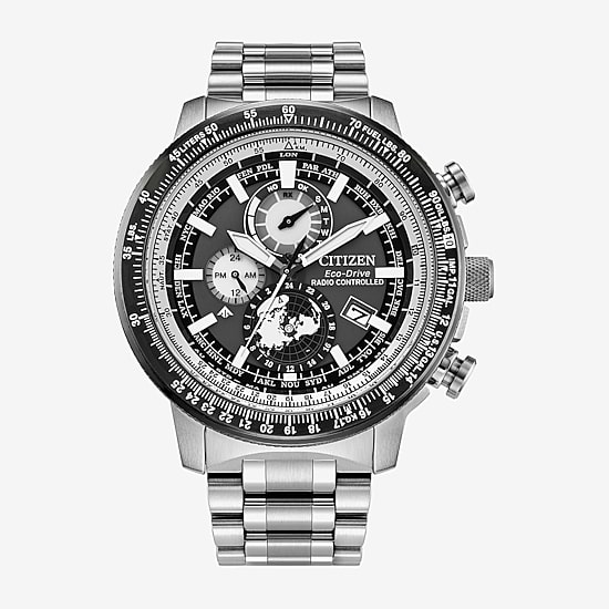 Citizen Mens Silver Tone Stainless Steel Bracelet Watch By3006-53h