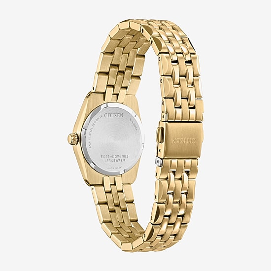 Citizen Dress/Classic Womens Gold Tone Stainless Steel Bracelet Watch Ew2712-55e