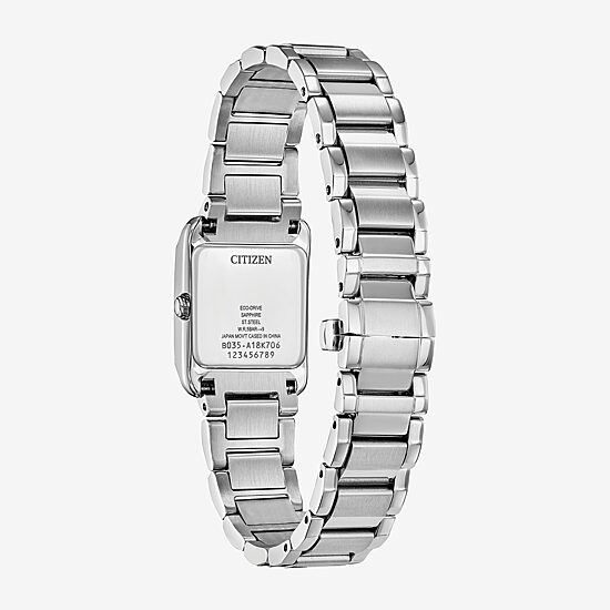 Citizen Bianca Womens Silver Tone Stainless Steel Bracelet Watch