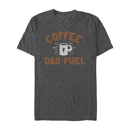 Fifth Sun Men's Coffee Dad Short Sleeve T-Shirt - Charcoal heather