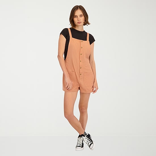 VOLCOM Womens Sleeveless Juniors Romper