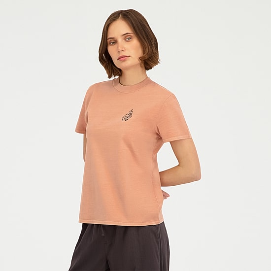 VOLCOM Womens Juniors Crew Neck Short Sleeve Regular Fit Graphic T-Shirt