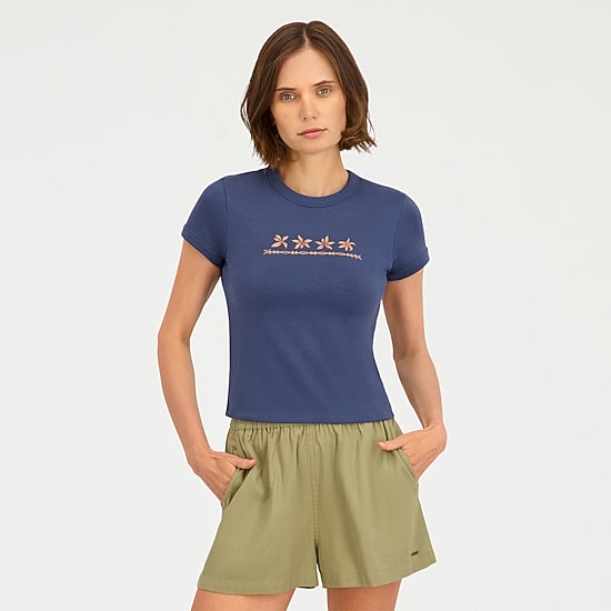 VOLCOM Womens Juniors Short Sleeve Graphic T-Shirt