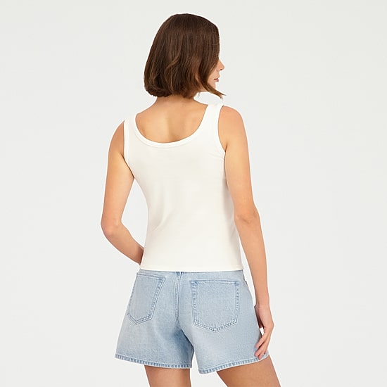 VOLCOM Womens Round Neck Sleeveless Tank Top