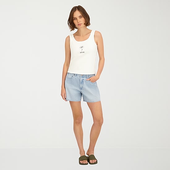 VOLCOM Womens Round Neck Sleeveless Tank Top