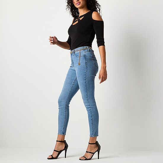 Bold Elements Womens High Rise Skinny Fit Jean