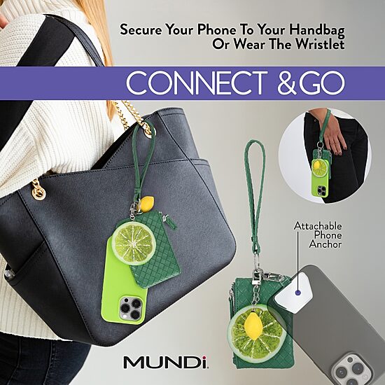 Mundi Rfid Lime Connect And Go Wristlet