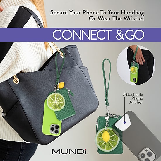Mundi Rfid Strawberry Connect And Go Wristlet