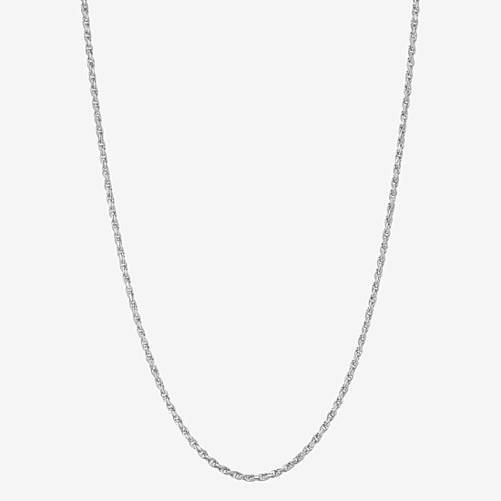 Sterling Silver or Gold Over Silver 18 - 24  Inch Solid Rope Chain Necklace