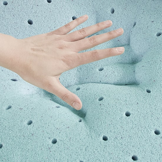 Sleep Philosophy Hypoallergenic 3" Cooling Gel Memory Foam Mattress Topper with Removable Cooling Cover