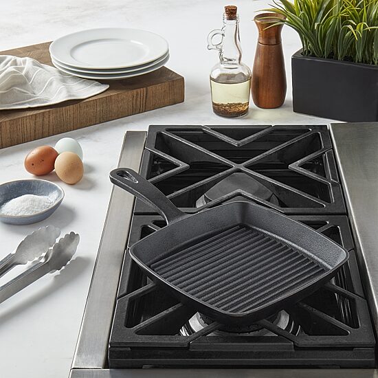 Smith & Clark Cast Iron 8" Grill Pan