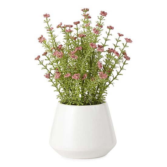 Linden Street 12" Pink Wildflower Artificial Plant