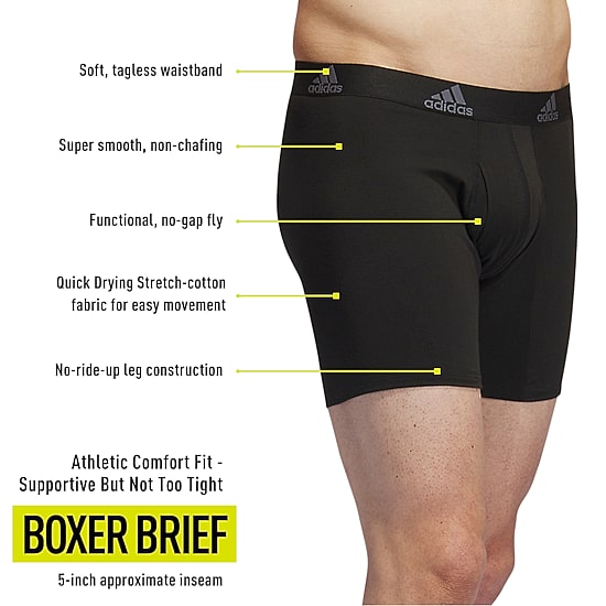 adidas Stretch Cotton Mens Big and Tall 3 Pack Boxer Briefs 5157981a