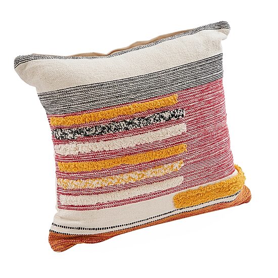 LR Home Zimbu Stripe Square Throw Pillow