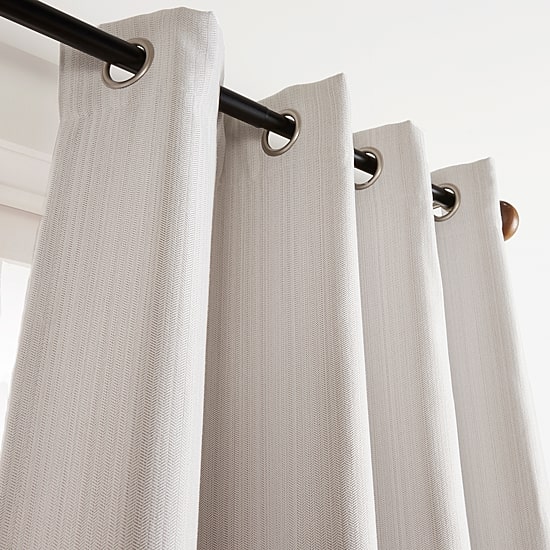 Martha Stewart Reed Grommet Top Blackout Single Curtain Panel