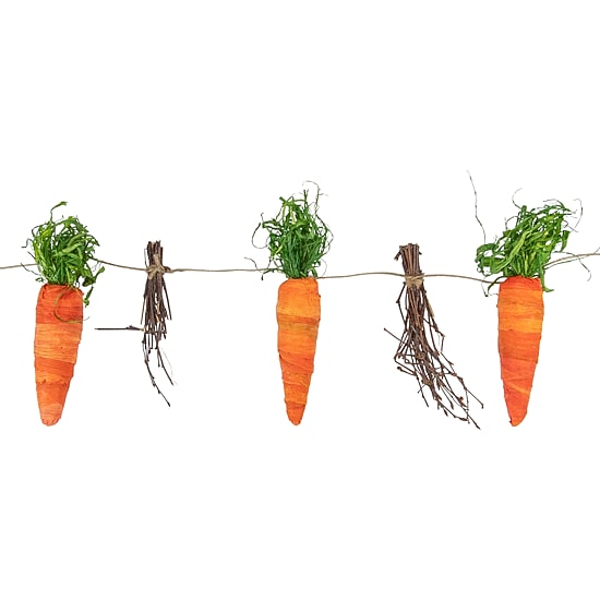 Northlight 3.25ft Carrots And Twigs Easter Indoor Garland
